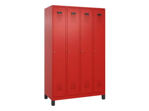 locker,HxBxD 1950x1200x500mm,4vak,vak B 300mm,cil.-slot,voeten