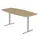In hoogte verstelbare vergadertafel,HxBxD 710-1200x2200x1030mm