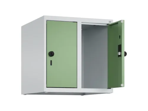 opzetkast,v. locker,2vak.,vak B 250mm,HxBxD 500x500x500mm,vleugeldeur