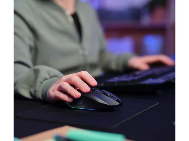 GXT 112 Felox LED-verlichte Gaming Muis Draadloos Zwart + Muismat