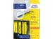Etiquettes pour dos classeur 192x61mm Jaune 80 feuilles