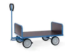 Handtrekwagen 2 Kopwanden Multiplex 4022v 500kg 1200x700mm Rubber