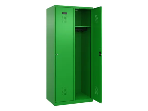 locker,HxBxD 1850x800x500mm,2vak,vak B 400mm,cil.-slot,staand op vloer