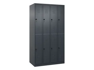dubbeldekse locker,HxBxD 1850x1000x500mm,4x2vak.,vak B 250mm - 1