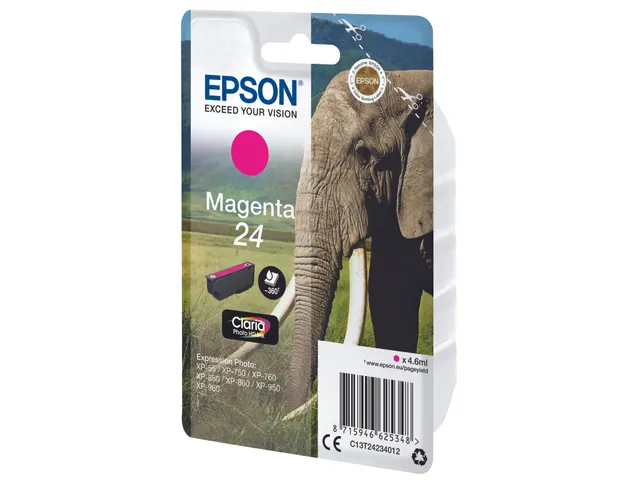 Singlepack Magenta 24 Claria Photo HD Ink