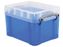 Really Useful Boxes Opbergdoos 3 Liter Blauw Transparant