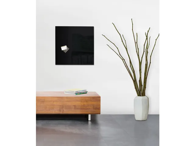glasmagneetbord Sigel Artverum 48x48x1.5cm zwart