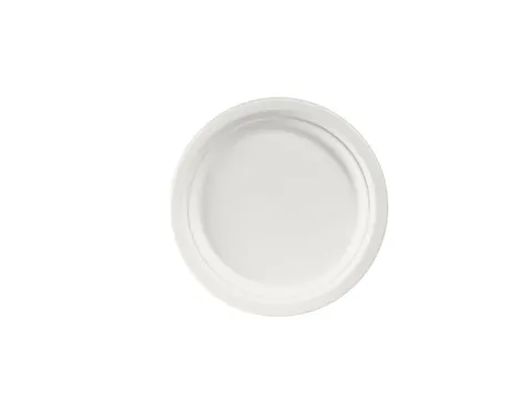 Bord ecoecho 220mm gebleekt suikerriet doos 8x50 stuks