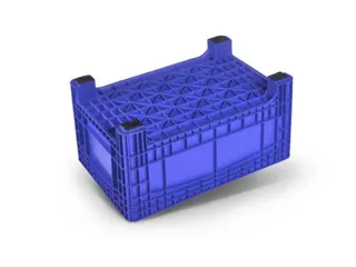 container met grote capaciteit,HxLxB 580x1200x800mm,354l,PE,blauw - 3