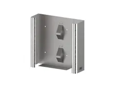 CMT Swoosh handschoendispenser Duo in breedte verstelbaar RVS