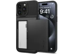 Spigen Slim Armor CS Apple iPhone 15 Pro Hoesje Back Cover Zwart