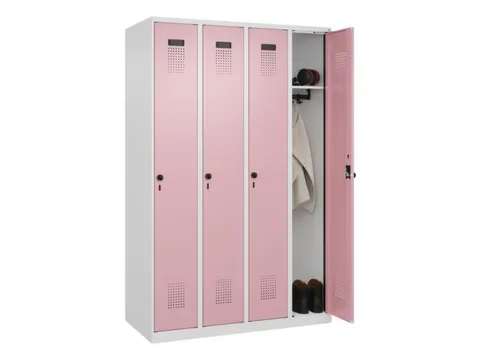 locker,HxBxD 1850x1200x500mm,4vak,vak B 300mm,draaigrendel