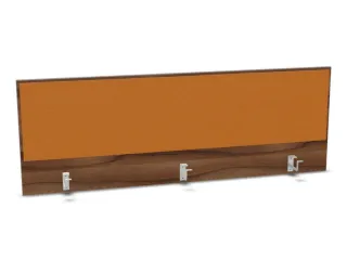 opzetpaneel bureau aanbouw achter NP-tiepolo nut BN3005-geel 1600mm - 1