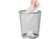 Papiermand Rond Met Gaas 19 Liter Metaal Zilver