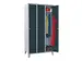 locker,HxBxD 1850x900x500mm,3vak,vak B 300mm,RAL7035,front RAL7016