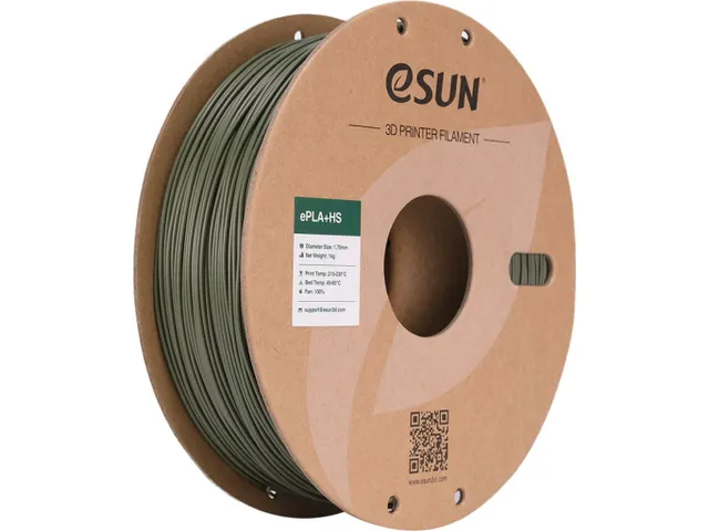 eSUN 3D printer Filament ePLA+HS 1,75mm Olijf Groen 1kg
