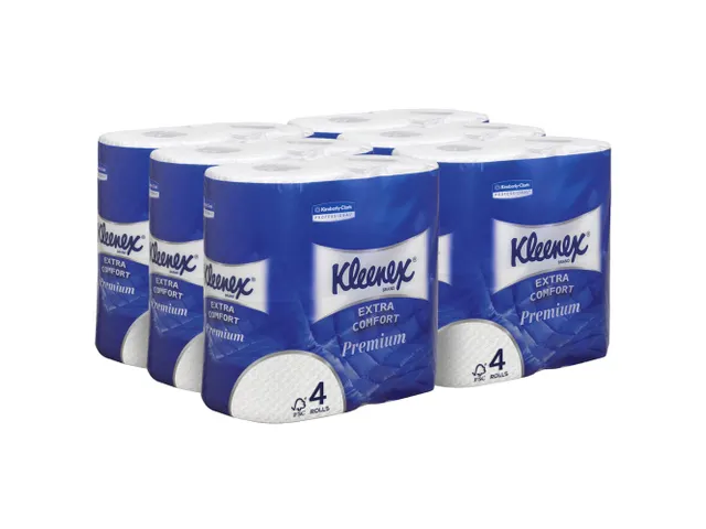 Toiletpapier Kleenex 4-laags 160vel wit 8484 Pallet