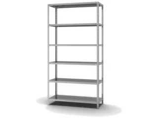 magazijnstelling,grondveld,HxBxD 2500x1300x500mm,vaklast 350kg - 2