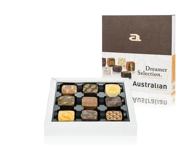 Australian Chocolade bonbons Dreamer Selection 9-pack