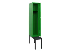 locker met bank,HxBxD 1950x300x815mm,1vak,vak B 300mm,cilinderslot
