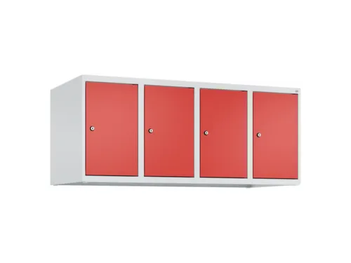 opzetkast,v. locker,4vak.,vak B 300mm,HxBxD 500x1200x500mm,vleugeldeur