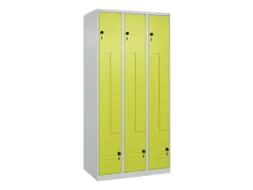 Z-garderobekast,HxBxD 1850x900x500mm,vak B 150/300mm,draaigrendel