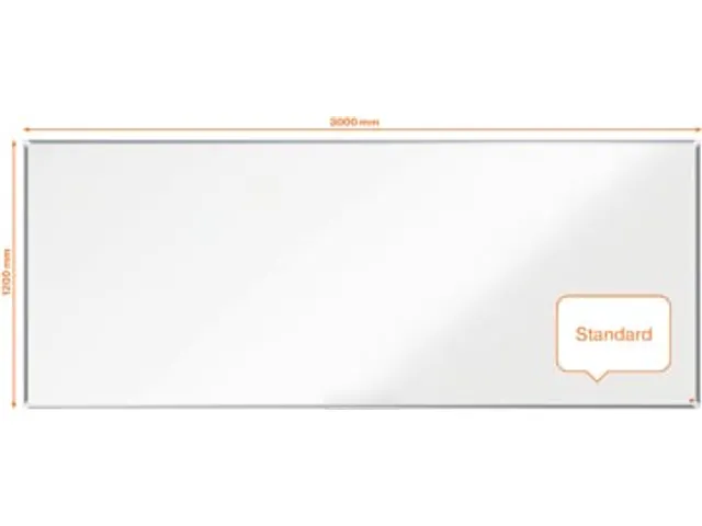 Nobo Whiteboard 120x300cm Premium Plus Magnetisch Emaille