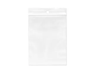 Gripsealzak 350x450mm Transparant 50 micron ldpe 5mm ophanggat - 2