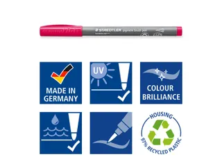 Brushpen Staedtler PigmentArts set à 36 kleuren - 6