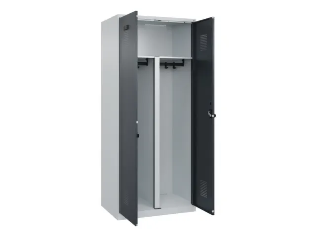 PBM-locker,HxBxD 1850x800x500mm,2vak,vak B 400mm,draaigrendel
