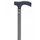 Wandelstok Able2 carbon soft recht handvat zwart