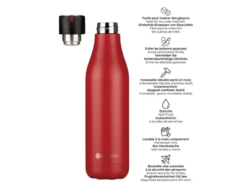 Thermosfles Les Artistes Paris 750ml Red