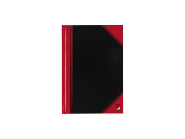 Cahier de notes Bantex noir/rouge A5 ligné 70g 96 feuilles