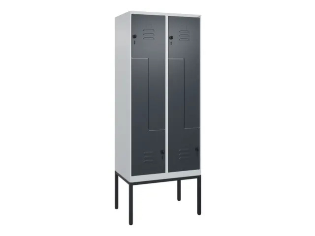 armoire vestiaire Z HxlxP 2120x800x500mm larg. compart. 200/400mm