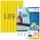 HERMA 4237 Gekleurde etiketten A4 25,4x10mm Geel 18900 stuks
