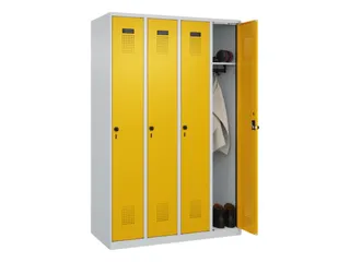 locker,HxBxD 1850x1200x500mm,4vak,vak B 300mm,draaigrendel - 1
