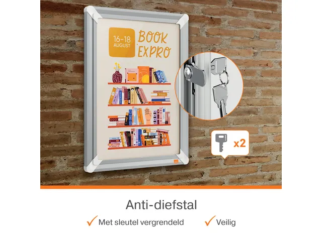 Cadre clipsable Nobo Premium Plus verrouillable A3