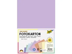 Fotokarton Folia pastel A4 assorti 300gr 50 vel 10 kleuren