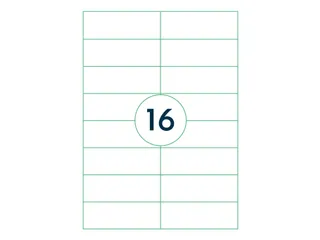 Etiket Premium 105x37mm Wit XL Pack 1000 Vel - 4