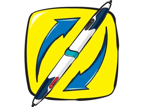4-kleuren balpen Twin Tip, klassieke kleuren