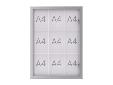 Buiten binnenvitrine MAULexcite 9xA4