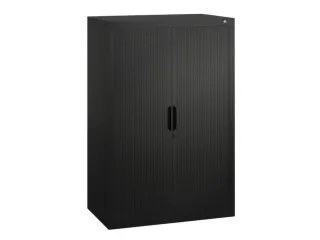 jaloeziedeurkast,HxBxD 1230x800x420mm,2xStalen bodem,rolluik RAL7021 - 1