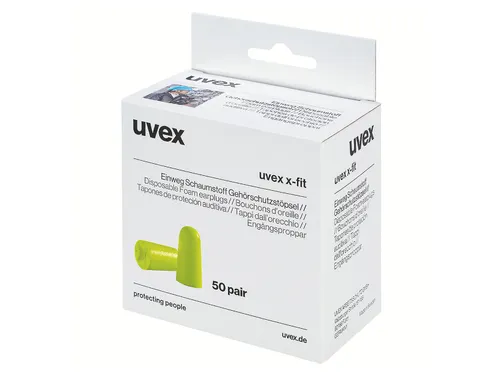 Uvex X-Fit Oordop, 50 Paar In Minidispenser