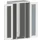 verticale kast,HxBxD 2000x1050x650mm,vensterdeur,2uittrekwanden
