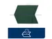 Tork 477423 Lunchservet Advanced Donkergroen 33x33cm