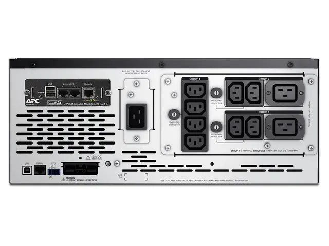 APC Smart-UPS X SMX3000HVNC - 3000VA, 8x C13 + 2x C19 sortie, USB, run