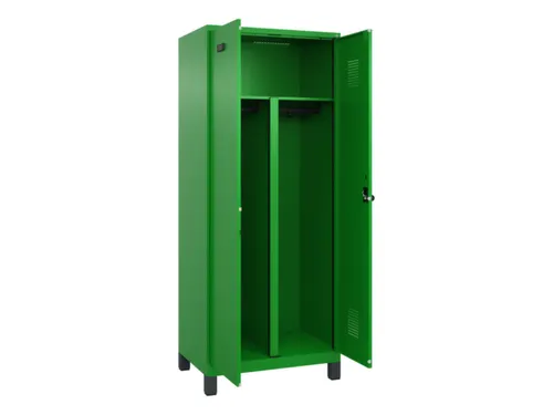 PBM-locker,HxBxD 1950x800x500mm,2vak,vak B 400mm,draaigrendel