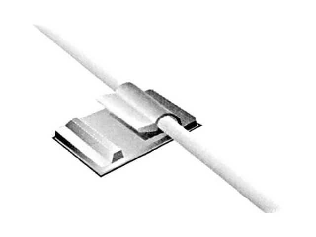 Zelfklevende Kabelclip - Ø 3.5 - 3.8 mm / 21 x 10 mm / 10 ST.
