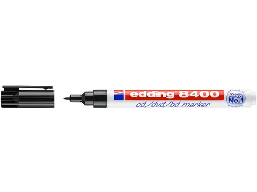 Cd marker edding 8400 rond zwart 0.5-1.0mm