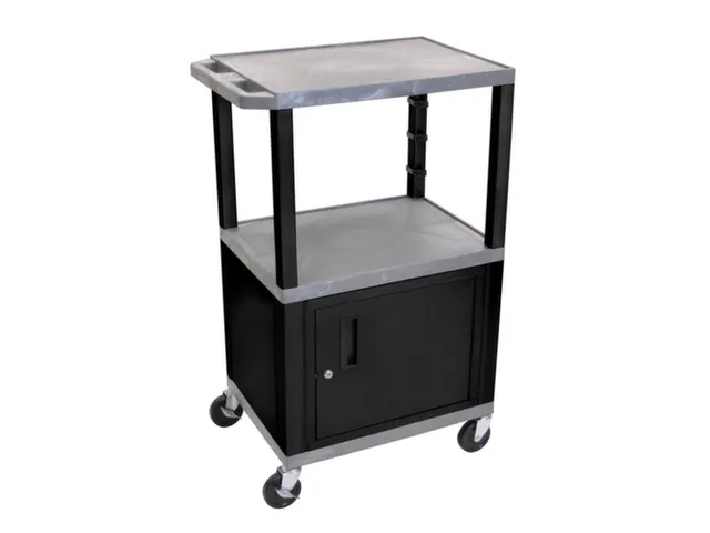 Kunststof etagewagen,draagverm. 150kg,laadvl. LxB 610x460mm,grijs